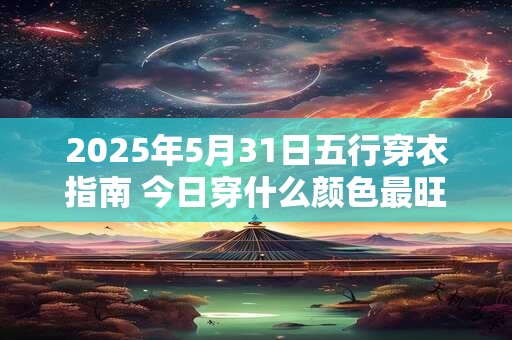 2025年5月31日五行穿衣指南 今日穿什么颜色最旺运