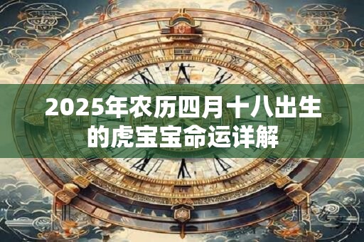 2025年农历四月十八出生的虎宝宝命运详解