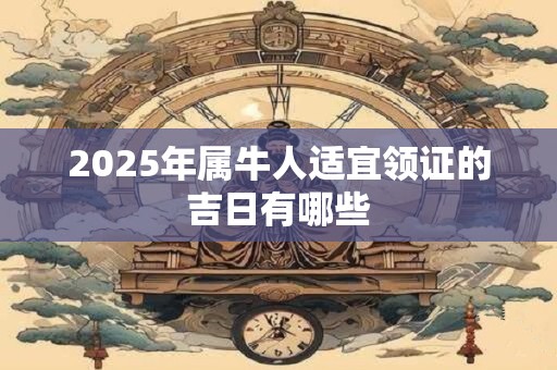 2025年属牛人适宜领证的吉日有哪些