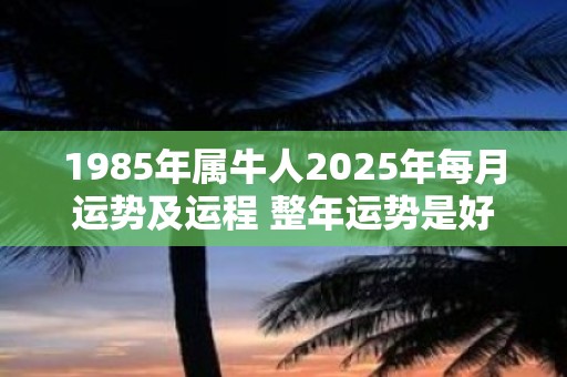 1985年属牛人2025年每月运势及运程 整年运势是好是坏