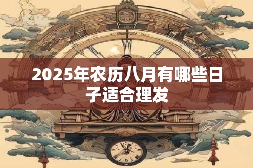 2025年农历八月有哪些日子适合理发