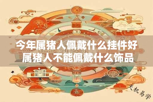 今年属猪人佩戴什么挂件好 属猪人不能佩戴什么饰品