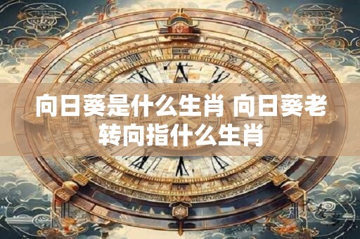 向日葵是什么生肖 向日葵老转向指什么生肖