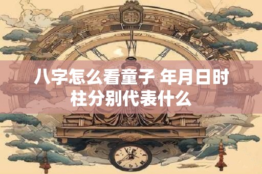 八字怎么看童子 年月日时柱分别代表什么