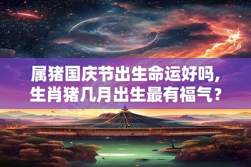 属猪国庆节出生命运好吗,生肖猪几月出生最有福气？