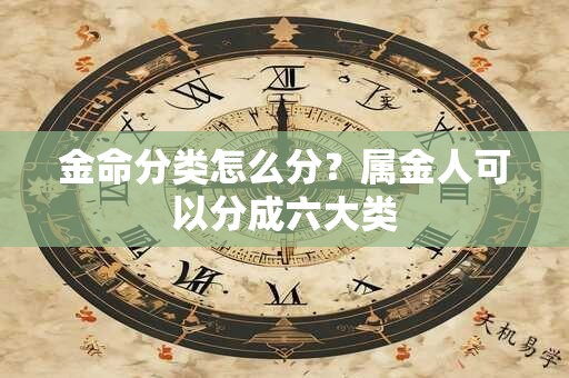 金命分类怎么分？属金人可以分成六大类