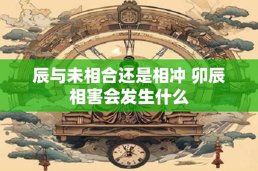 辰与未相合还是相冲 卯辰相害会发生什么