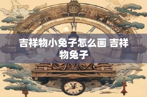 吉祥物小兔子怎么画 吉祥物兔子