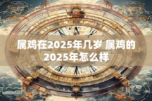 属鸡在2025年几岁 属鸡的2025年怎么样