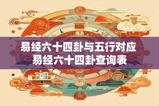 易经六十四卦与五行对应 易经六十四卦查询表