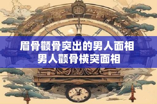 眉骨颧骨突出的男人面相 男人颧骨横突面相