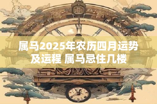 属马2025年农历四月运势及运程 属马忌住几楼