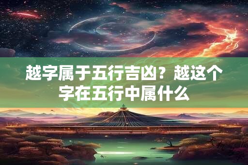 越字属于五行吉凶？越这个字在五行中属什么