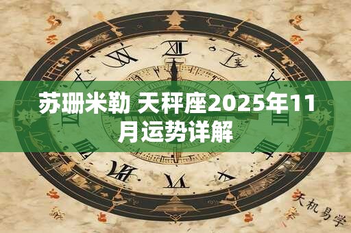 苏珊米勒 天秤座2025年11月运势详解