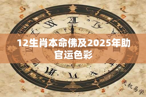 12生肖本命佛及2025年助官运色彩