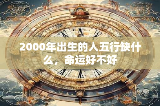 2000年出生的人五行缺什么，命运好不好