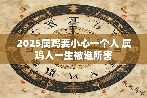 2025属鸡要小心一个人 属鸡人一生被谁所害