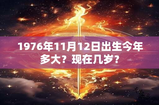 1976年11月12日出生今年多大？现在几岁？