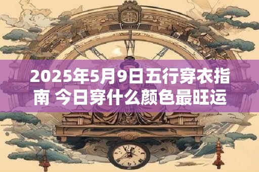 2025年5月9日五行穿衣指南 今日穿什么颜色最旺运