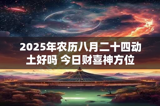 2025年农历八月二十四动土好吗 今日财喜神方位