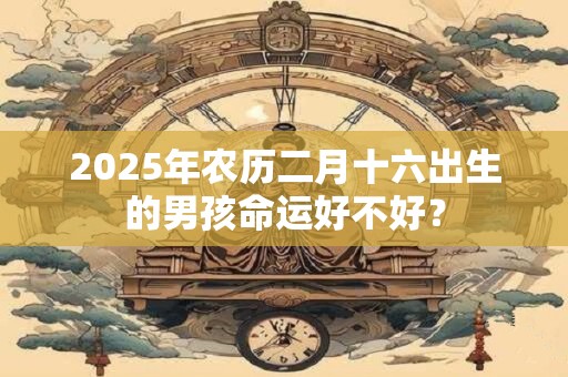 2025年农历二月十六出生的男孩命运好不好？