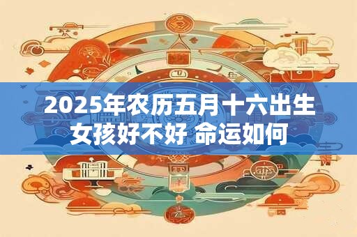 2025年农历五月十六出生女孩好不好 命运如何