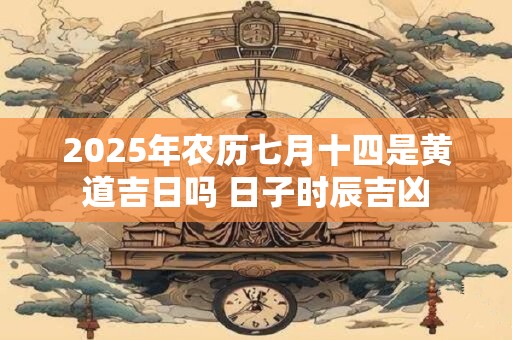 2025年农历七月十四是黄道吉日吗 日子时辰吉凶