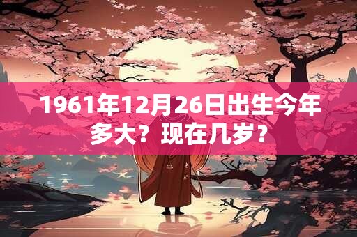 1961年12月26日出生今年多大？现在几岁？