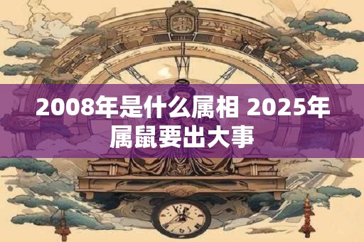 2008年是什么属相 2025年属鼠要出大事