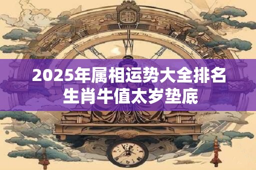 2025年属相运势大全排名 生肖牛值太岁垫底