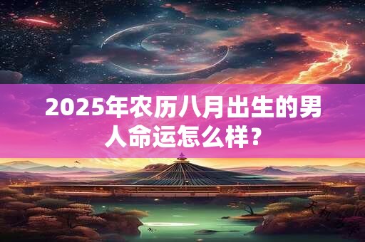 2025年农历八月出生的男人命运怎么样？