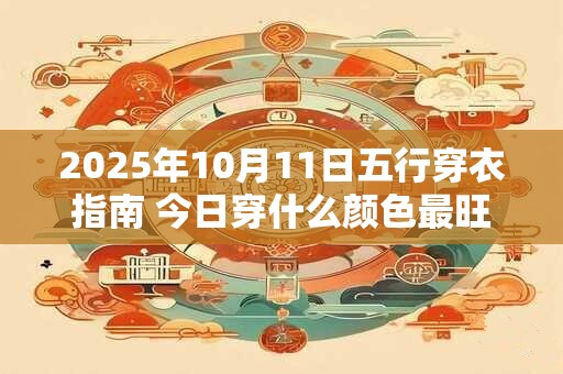 2025年10月11日五行穿衣指南 今日穿什么颜色最旺运