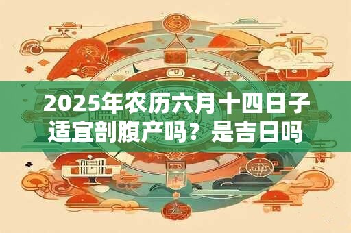 2025年农历六月十四日子适宜剖腹产吗？是吉日吗