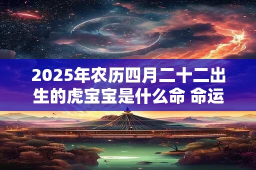 2025年农历四月二十二出生的虎宝宝是什么命 命运是好是坏