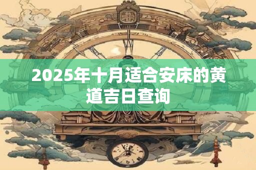 2025年十月适合安床的黄道吉日查询