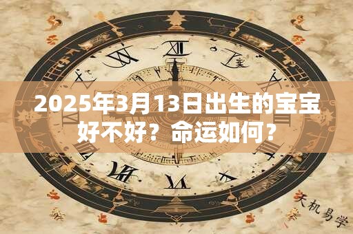 2025年3月13日出生的宝宝好不好？命运如何？