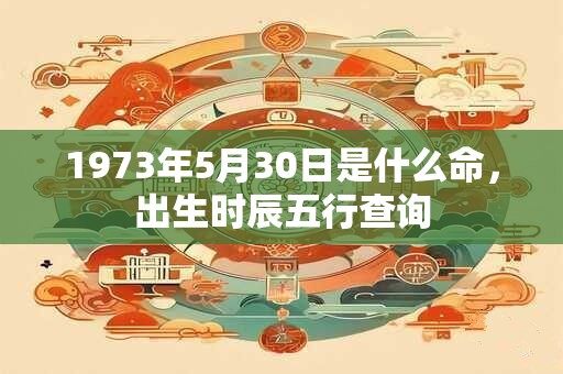 1973年5月30日是什么命，出生时辰五行查询