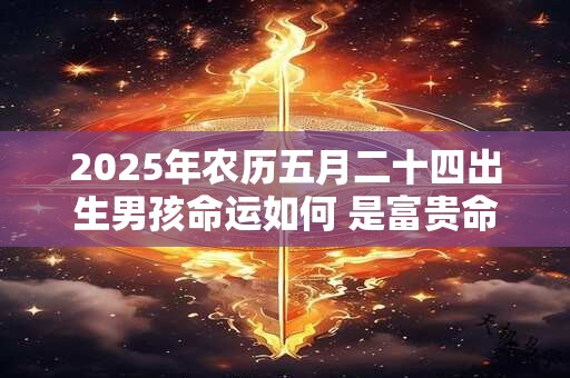 2025年农历五月二十四出生男孩命运如何 是富贵命吗