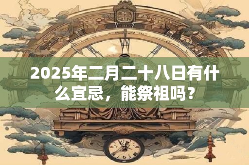 2025年二月二十八日有什么宜忌，能祭祖吗？