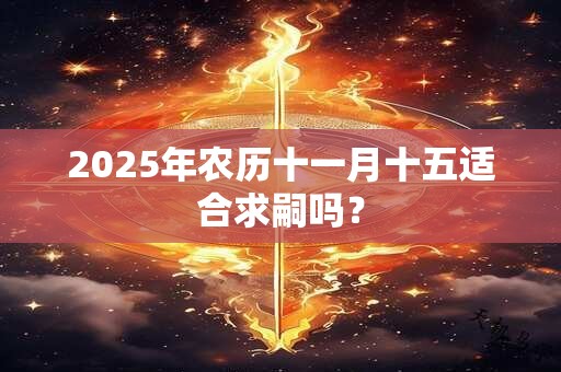 2025年农历十一月十五适合求嗣吗？