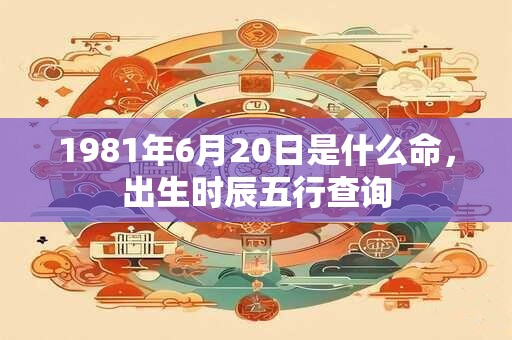 1981年6月20日是什么命，出生时辰五行查询