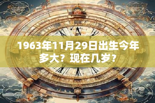 1963年11月29日出生今年多大？现在几岁？