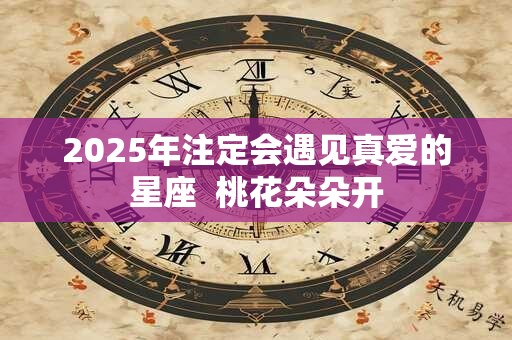 2025年注定会遇见真爱的星座  桃花朵朵开