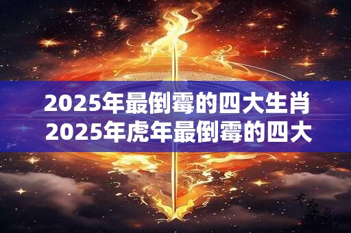 2025年最倒霉的四大生肖 2025年虎年最倒霉的四大生肖