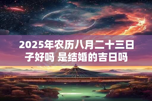 2025年农历八月二十三日子好吗 是结婚的吉日吗