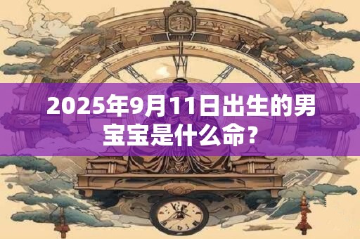 2025年9月11日出生的男宝宝是什么命？