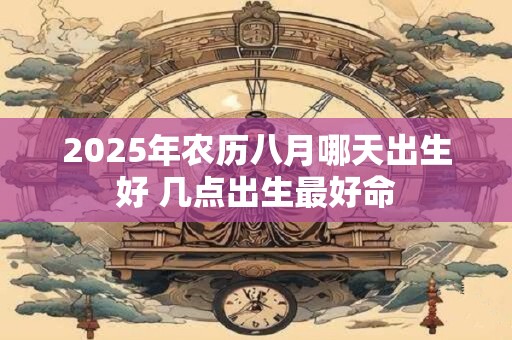 2025年农历八月哪天出生好 几点出生最好命