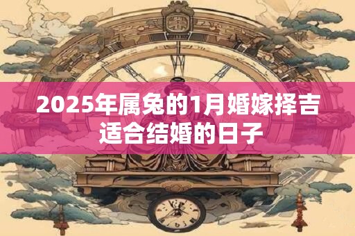 2025年属兔的1月婚嫁择吉 适合结婚的日子