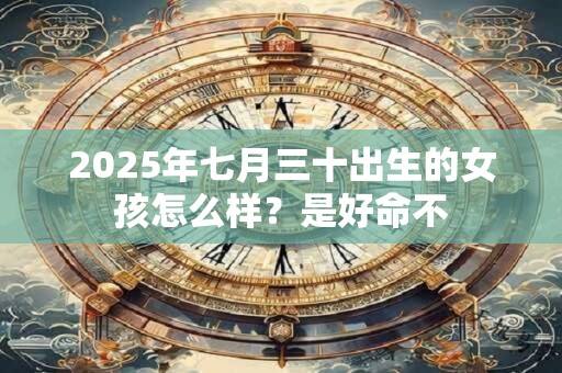 2025年七月三十出生的女孩怎么样？是好命不