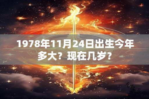 1978年11月24日出生今年多大？现在几岁？